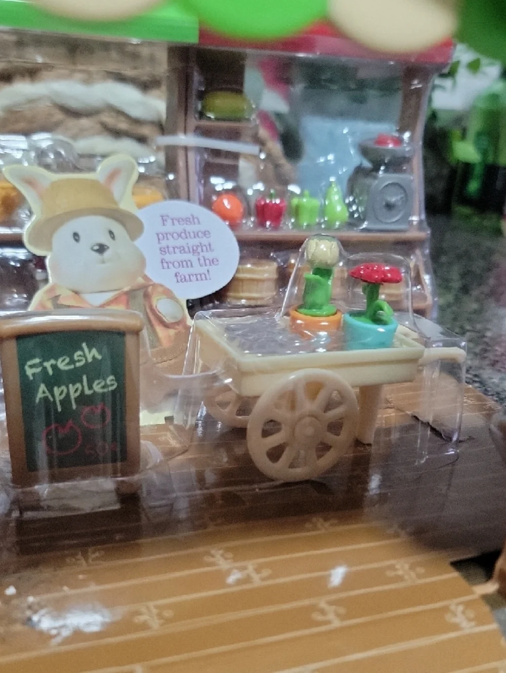 Li'l Woodzeez Playset Hoppin' Farmers Market BRAND NEW Sealed! 🔥🐻🍎🍏 - Picture 8 of 11